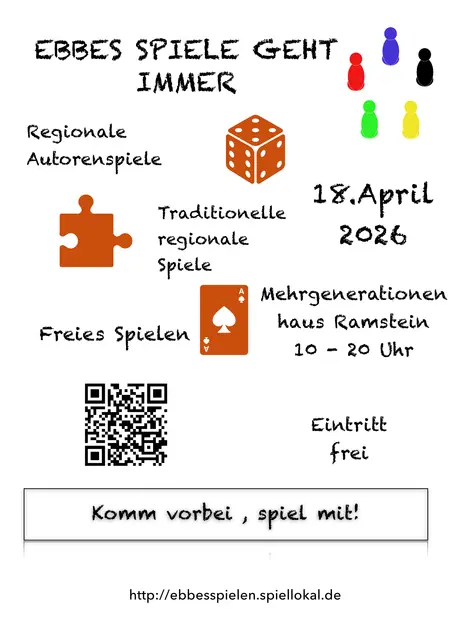 Flyer Ebbes spiele geht immer Ramstein 2026 | Foto: Stefan Kehrer