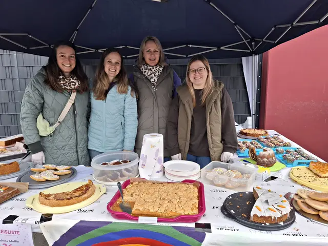 Die vier Damen vom Kuchenbuffet | Foto: Brigitte Melder