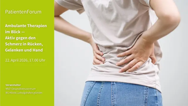 Patienten Forum
Ambulante Therapien im Blick: Aktiv gegen den Schmerz in Rücken, Gelenken und Hand
 | Foto: canva
