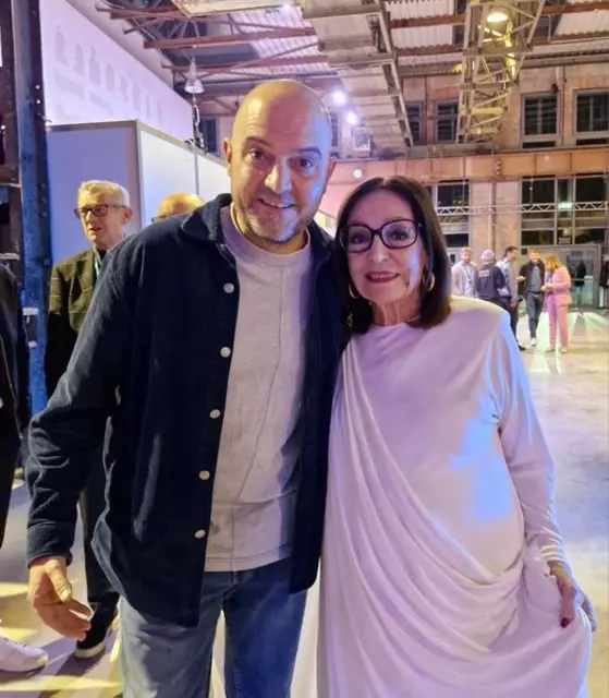Mit der großartigen griechischen Sängerin Nana Mouskouri | Foto: Timo Holstein/gratis