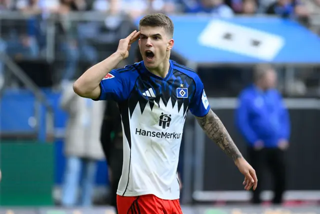 HSV-Spieler Luka Vuskovic. (Archivbild) | Foto: Gregor Fischer/dpa