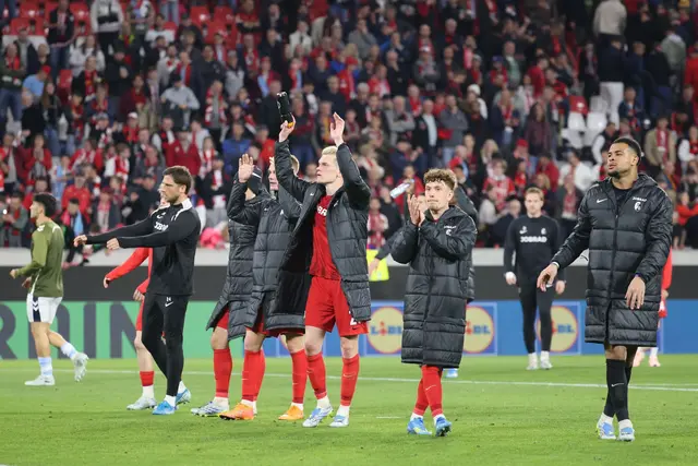 Der SC Freiburg steht vor dem Halbfinal-Einzug in der Europa League. | Foto: Philipp von Ditfurth/dpa