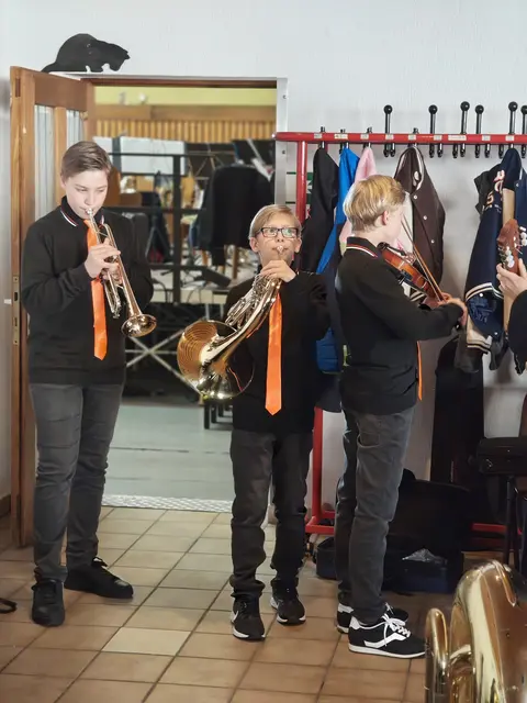 Die neuesten - und jüngsten - Mitglieder der Kolpingskapelle | Foto: Sabine Nauland-Bundus