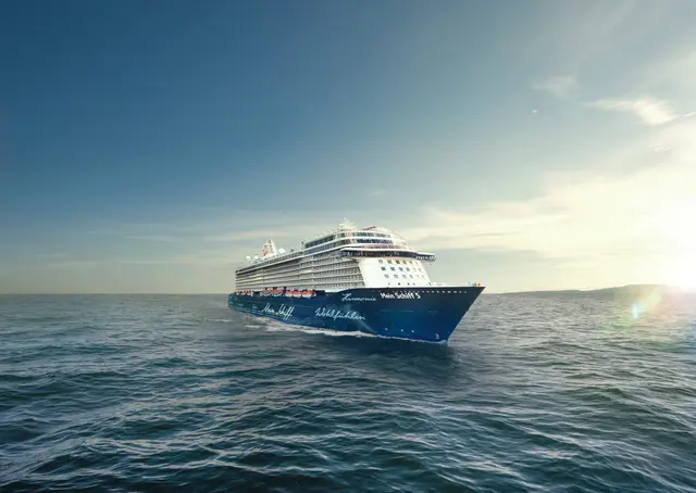 Wann TUI cruises "Mein Schiff 5" wieder für Kreuzfahrten einsetzen kann, ist abhängig von der Kriegslage im Iran | Foto: TUI Cruises