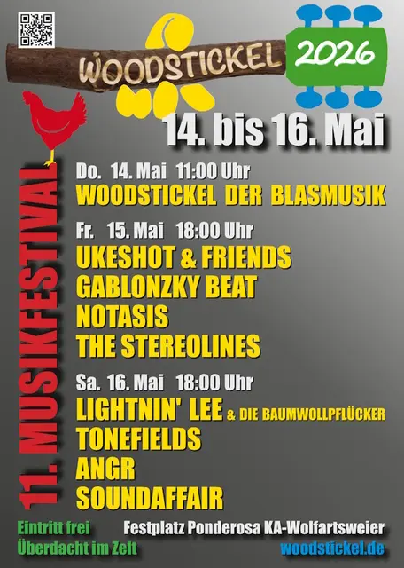 WOODSTICKEL 2026 Flyer | Foto: Tobias Häcker / Woodstickel Orga-Team