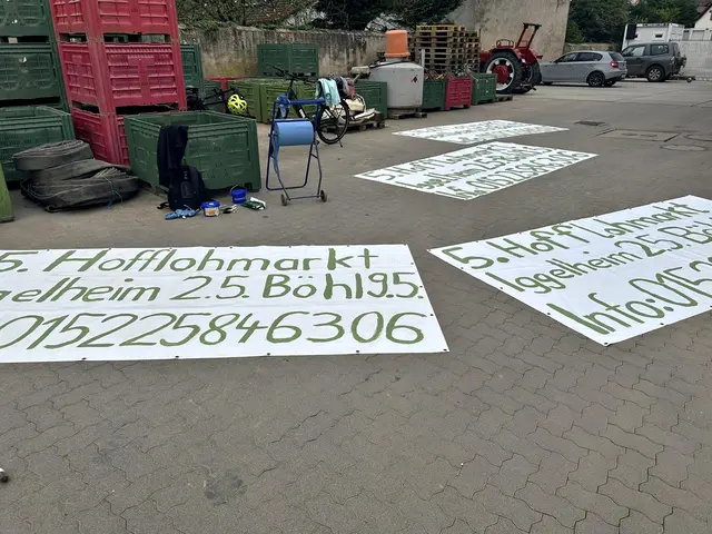 Malaktion auf dem Hof von Herrn Zehfuß | Foto: Carmen Hildebrandt