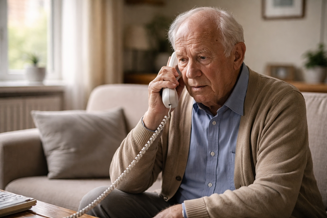 Telefonbetrug trifft oft ältere Menschen im Alltag – die Täter bauen dabei gezielt Druck am Telefon auf. (Symbolfoto erstellt mit KI) | Foto: Heike Schwitalla