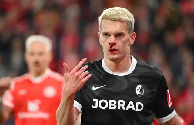 Musste immer wieder behandelt werden: Matthias Ginter. | Foto: Torsten Silz/dpa