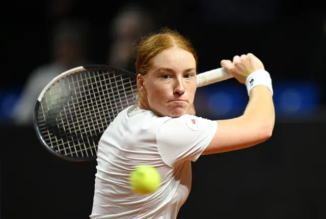 Ella Seidel musste sich der Belgierin Elise Mertens geschlagen geben. | Foto: Marijan Murat/dpa