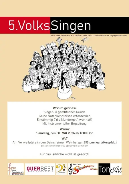 Plakat zum Volkssingen  | Foto: Tobias Haigis 