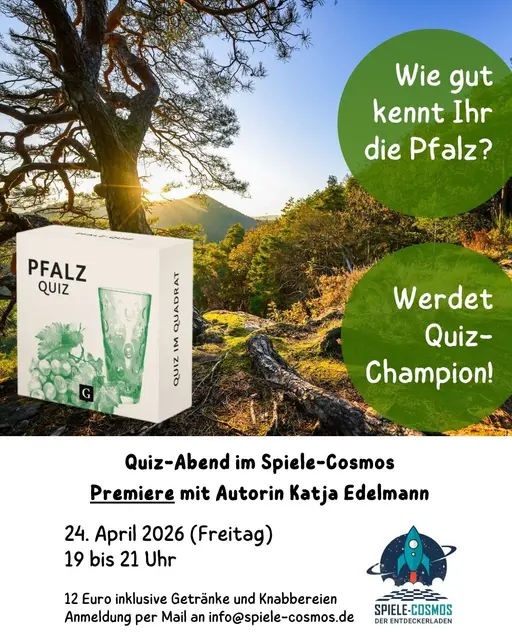 Pfälzer Quiz-Abend am 24.4. im Spiele-Cosmos Speyer | Foto: Katja Edelmann