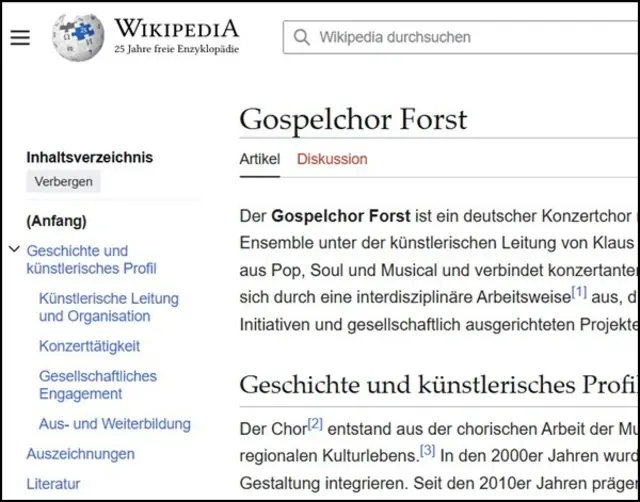 Foto: Wikipedia / Gospelchor Forst