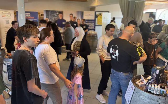 Es war viel Betrieb auf der Ausbildungsmesse beim SV  Obersülzen. | Foto: Schifferstein