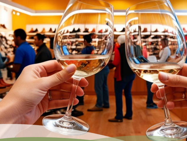 Beim Einkaufsbummel in der Neustadter Innenstadt lässt sich in teilnehmenden Läden auch Wein probieren. | Foto: Stadt Neustadt