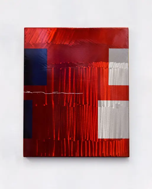 Balance, 2025, Stahl, Farbe, 65 x 55 cm | Foto: Galerie Peter Zimmermann