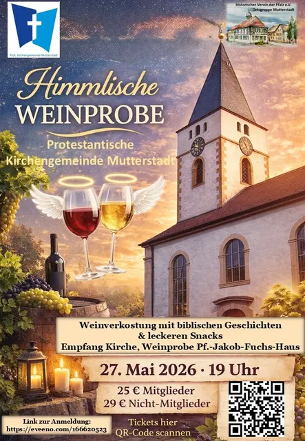 Himmlische Weinprobe Plakat | Foto: Michael Ceranski KI gestützt