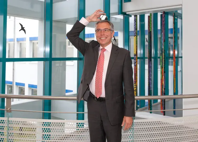 In all den Jahren kam bei allem Ernst auch der Spaß nicht zu kurz, wie dieser Schnappschuss aus dem Jahr 2014 anlässlich des Tags der offenen Tür im Landratsamt Sinsheim zeigt | Foto: Landratsamt Rhein-Neckar-Kreis