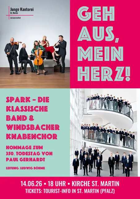 Foto: Plakat - Junge Kantorei St. Martin; Fotors: Christian Palm und Katharina Gebauer