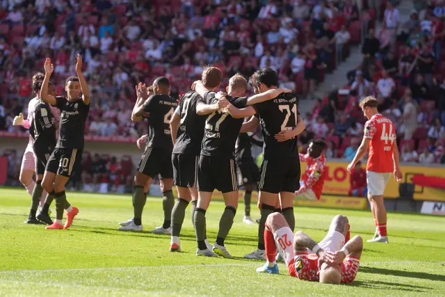 Mainz 05 hat einen sicher geglaubten Sieg gegen Bayern München noch verspielt. | Foto: Thomas Frey/dpa