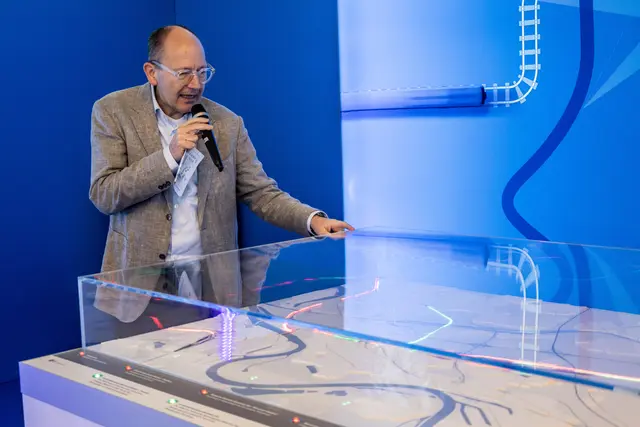 Christian Specht, über den Verkehrsknotenpunkt Mannheim | Foto: Wolfgang Neuberth