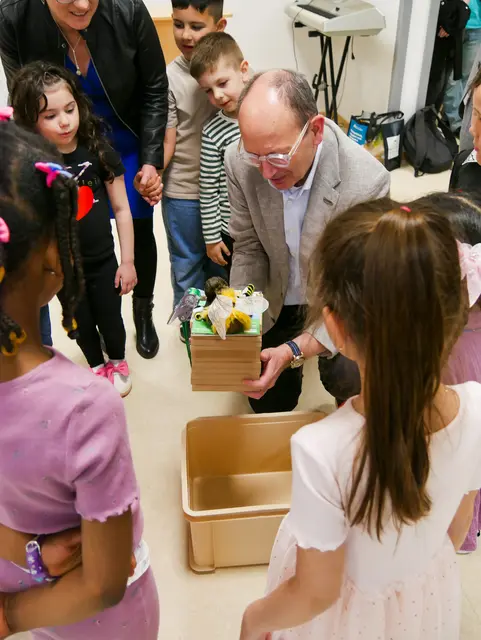 Die neue Familien-Kita Hochstätt in Mannheim bietet Platz für bis zu 110 Kinder und verbindet Betreuung, frühe Bildung und Familienberatung in einem nachhaltigen Neubau. | Foto: Stadt Mannheim