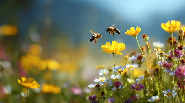 Ein bienenfreundlicher Garten sorgt für bunte Vielfalt | Foto: Camalia MN/ stock.adobe.com