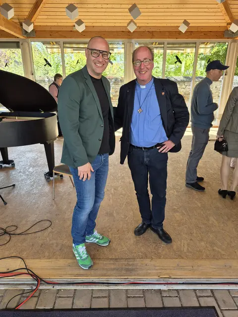 Bürgermeister Andreas Emmerich und Pater Robert Maria | Foto: Werner Schmidhuber