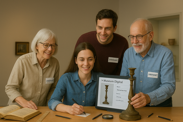 Ein Treffen bietet Einblicke in die Arbeit im Museumsarchiv und lädt zum Mitmachen ein. | Foto: Quelle: Stadtverwaltung