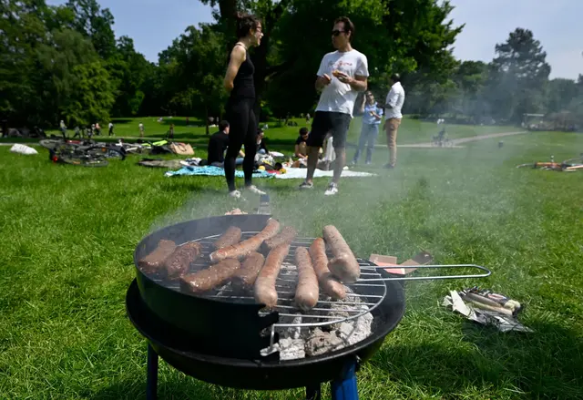 Auch Grillpartys sind verboten in Baden-Württemberg am 1. Mai. (Archivbild)  | Foto: Roberto Pfeil/dpa