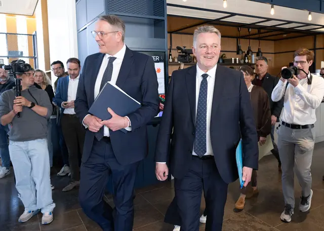 CDU und SPD haben sich auf eine Koalition geeinigt | Foto: Boris Roessler/dpa