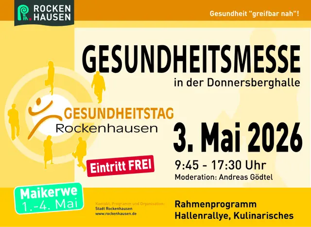 Flyer zur Veranstaltung | Foto: Urheber: Orga der Gesundheitsmesse Rockenhausen/ Vettermann