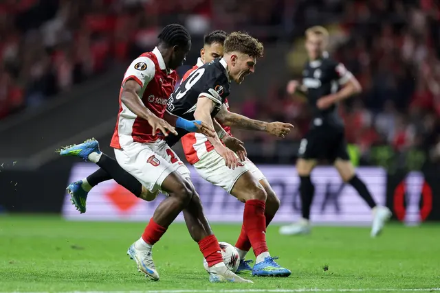Philipp Treu hatte in Braga einen schweren Stand | Foto: Miguel Angelo Pereira/AP/dpa