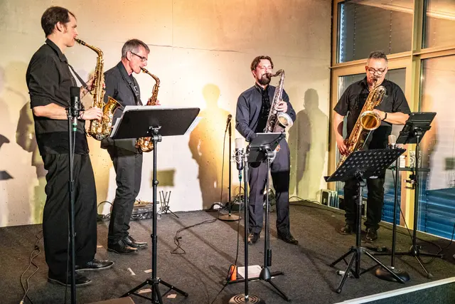 Freemann Robbins-Ralf Brinkmann, Carl Kraemer, Christoph Krzeslack  | Foto: Wolfgang Neuberth