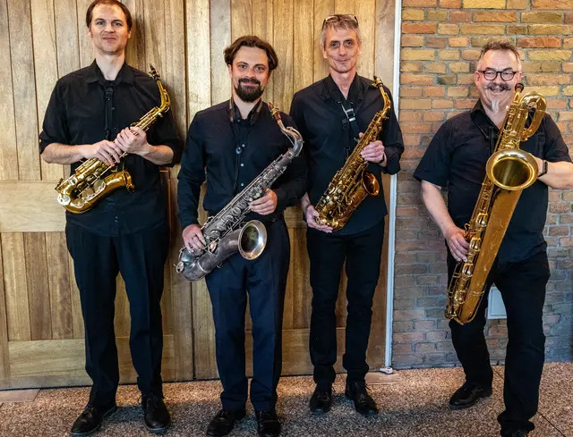 Freemann Robbins-, Carl Kraemer,Ralf Brinkmann, Christoph Krzeslack  | Foto: Wolfgang Neuberth