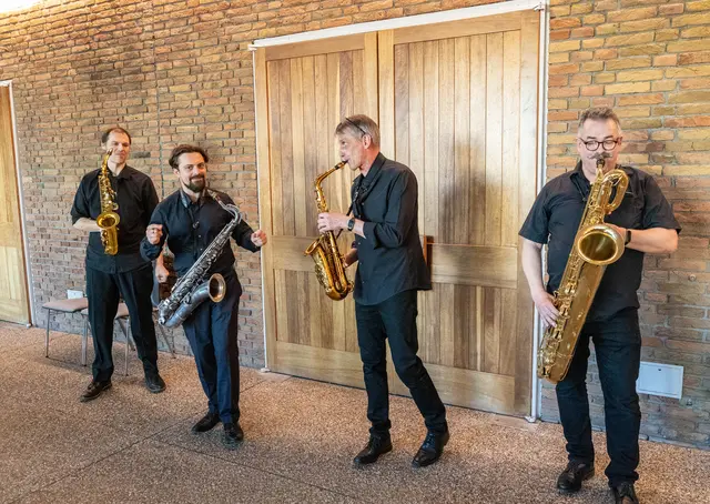 Freemann Robbins-, Carl Kraemer,Ralf Brinkmann, Christoph Krzeslack  | Foto: Wolfgang Neuberth