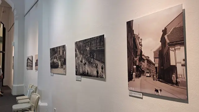 Historische Stadtansichten in der Fruchthalle | Foto: Monika Klein