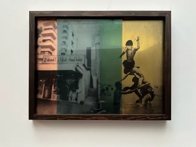 Fahar Al-Salih: Kuwait Days # 2261, 2024, Mixed Media, 30x40 cm