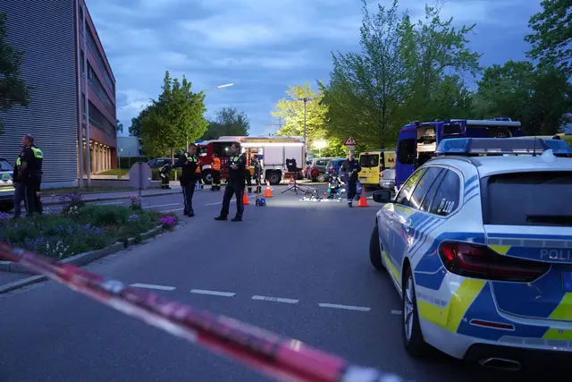Der Verdächtige wurde laut Polizei von mehreren Kugeln getroffen und starb später in einem Krankenhaus. | Foto: Stein/swd-medien/dpa