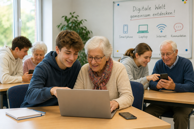 Wenn am Smartphone plötzlich eine Einstellung fehlt, hilft der Digitale Stammtisch beim Nachschauen und Ausprobieren. | Foto: Stadt Pirmasens