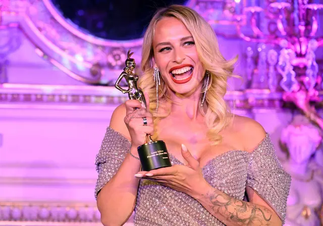 Die Playmate des Jahres 2026, Leonie Splitter, nutzte ihren Sieg für einen Appell: "Urteilt nicht, ohne die Person und ihre Story zu kennen." | Foto: Uli Deck/dpa