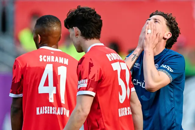 Verzweifelt: Jannik Rochelt und Bielefeld auf dem Betzenberg. | Foto: Uwe Anspach/dpa