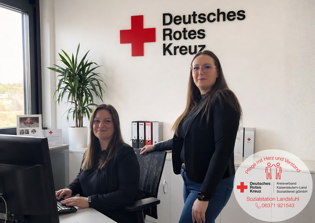 Frau Knobe (stellv. Pflegedienstleitung) sowie Frau Glaser (Pflegedienstleitung) | Foto: DRK Kreisverband Kaiserslautern-Land e.V. 