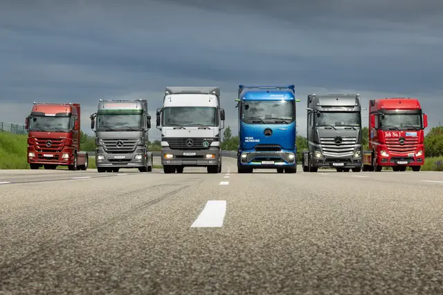 Mercedes-Benz Trucks feiert im Jubiläumsjahr „130 Years Trucks“ 30 Jahre Actros. | Foto: Copyright Daimler Truck AG. Alle Rechte vorbehalten.