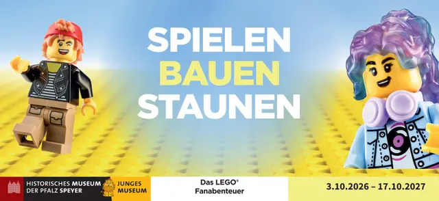 Ausstellungsmotiv "SPIELEN. BAUEN. STAUNEN. Das LEGO® Fanabenteuer" | Foto: Gestaltung: L.-M. Malek, Foto: H.-G. Merkel