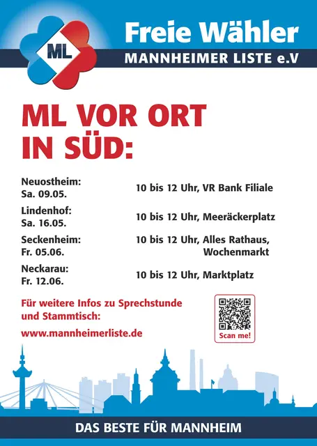 Die Termine im Mannheimer Süden | Foto: Mannheimer Liste