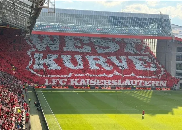 Eines von mehreren Choreo-Highlights der Fanszene des FCK in dieser Saison | Foto: Ralf Vester
