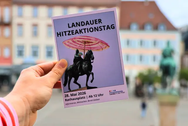 Wie schütze ich mich an heißen Tage?. Beim Hitzeaktionstag in Landau gibt es dazu Tipps und Infos. | Foto: Stadt Landau