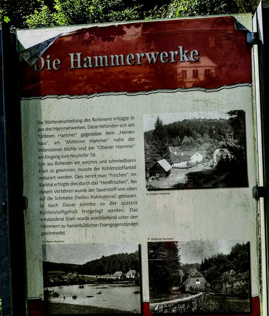 In den Hammerwerken wurde das Roheisen weiterverarbeitet. Es gab 3 Hammerwerke an der Schlucht | Foto: Heinrich Schneider
