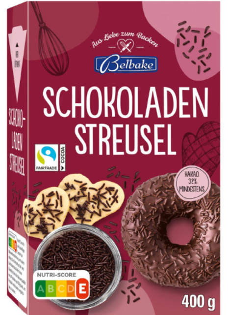 Schokoladenstreusel werden wegen Salmonellen-Nachweis zurückgerufen. | Foto: © Lidl Stiftung & Co. KG