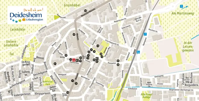 Lageplan zum Pfingstprogramm in Deidesheim | Foto: Tourist Service GmbH Deidesheim
